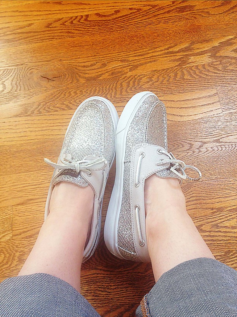 Sparkly shoes.