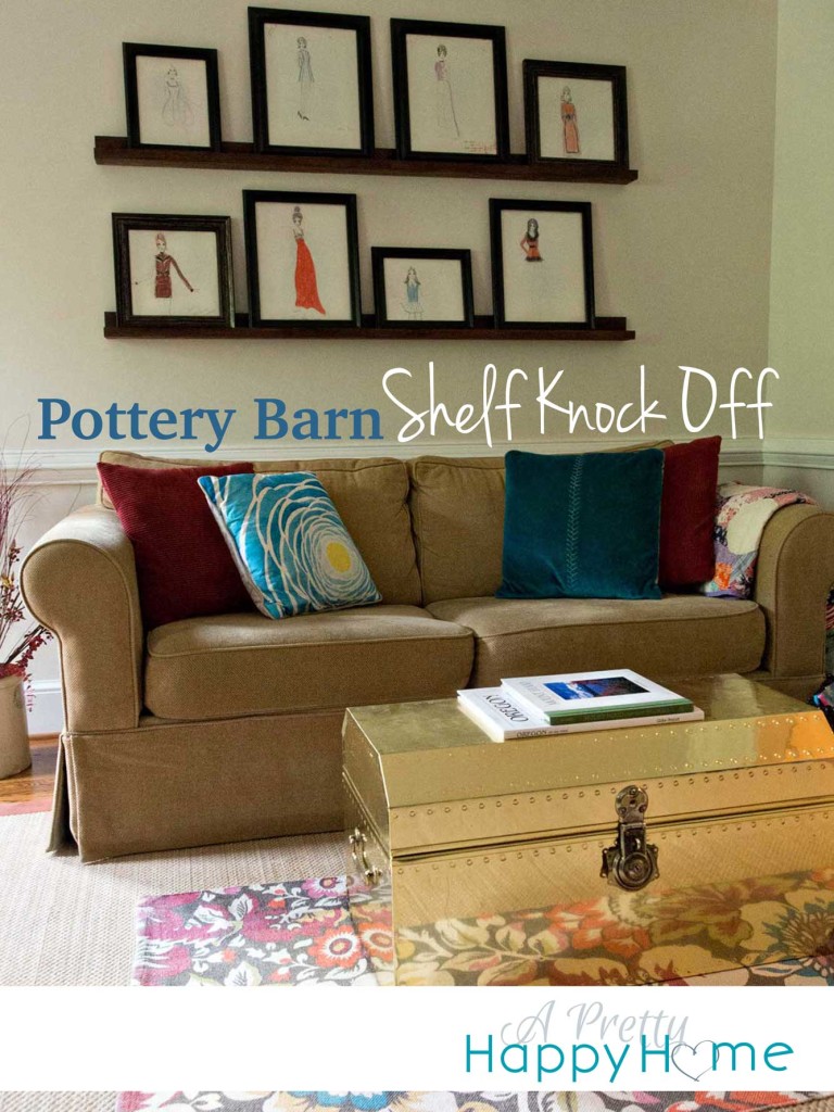 Pottery Barn Shelf Knock Off