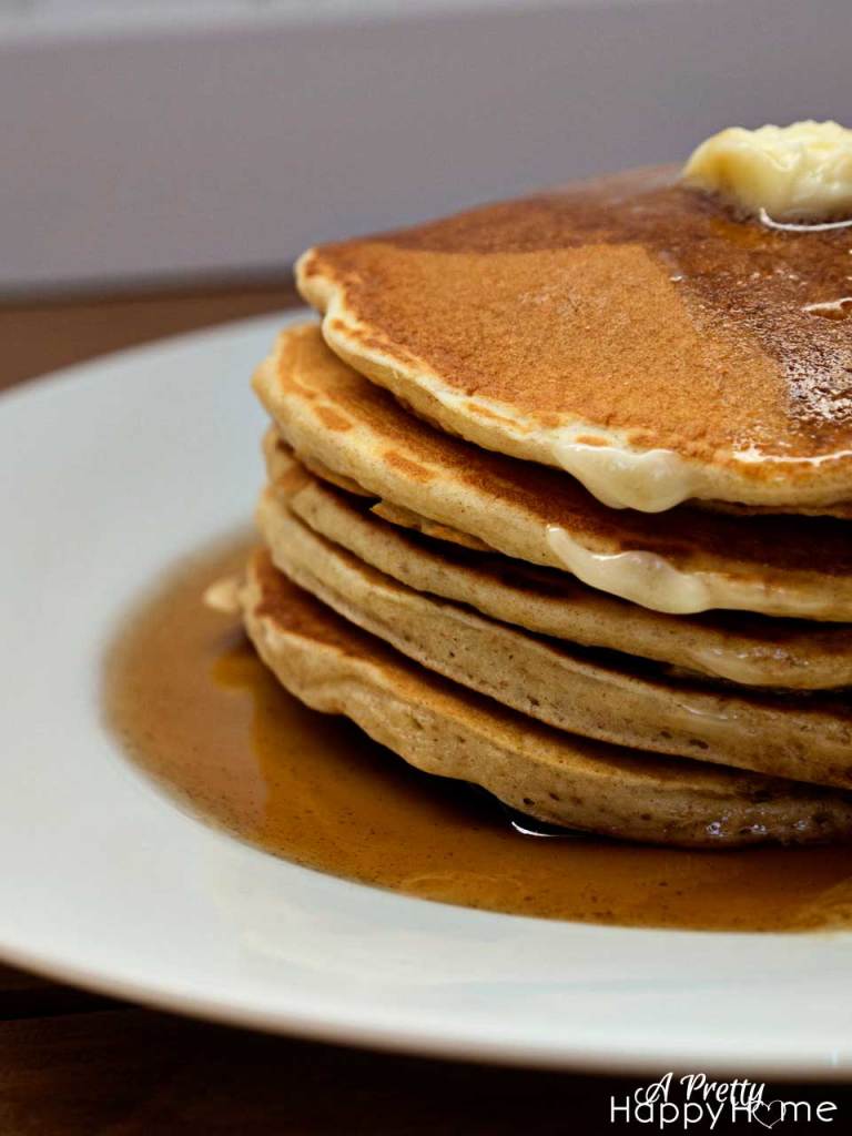 stack of pancake syrup