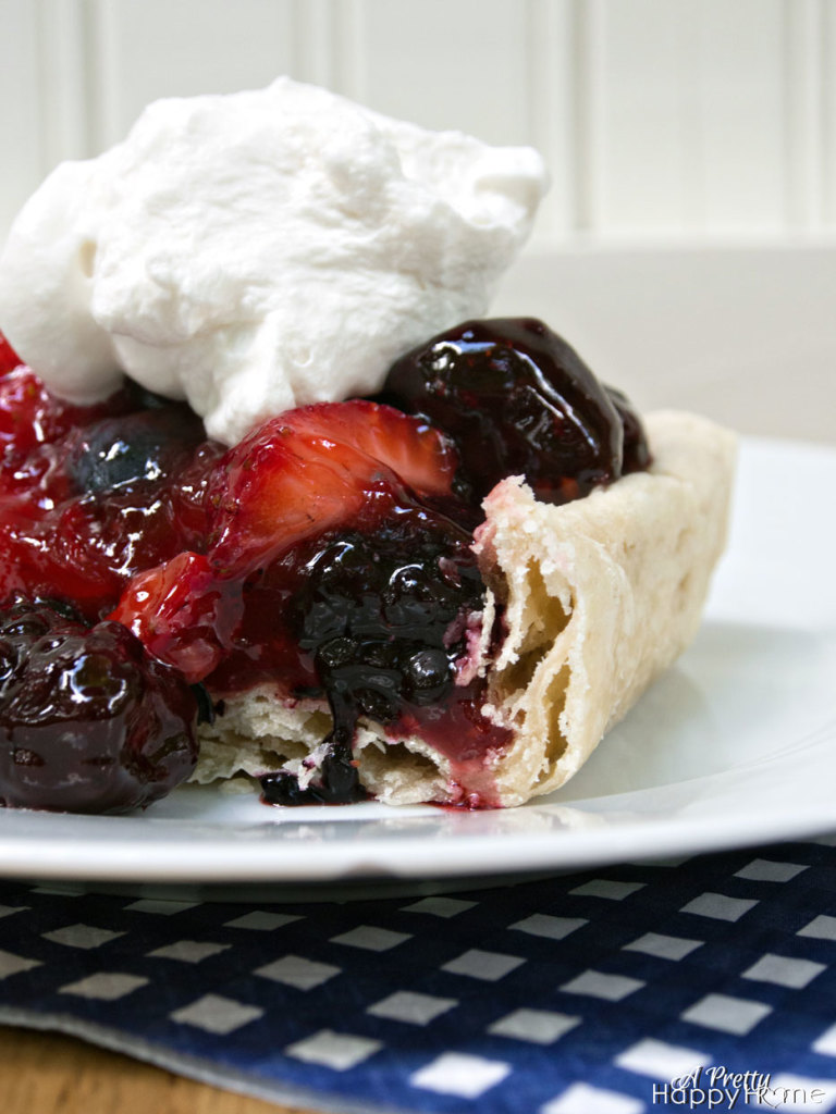 Festive 4th of July Ideas Fresh Triple Berry Pie