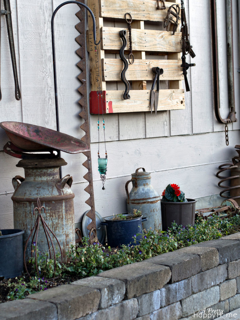 Outdoor Decorating with Farm Junk A Pretty Happy Home