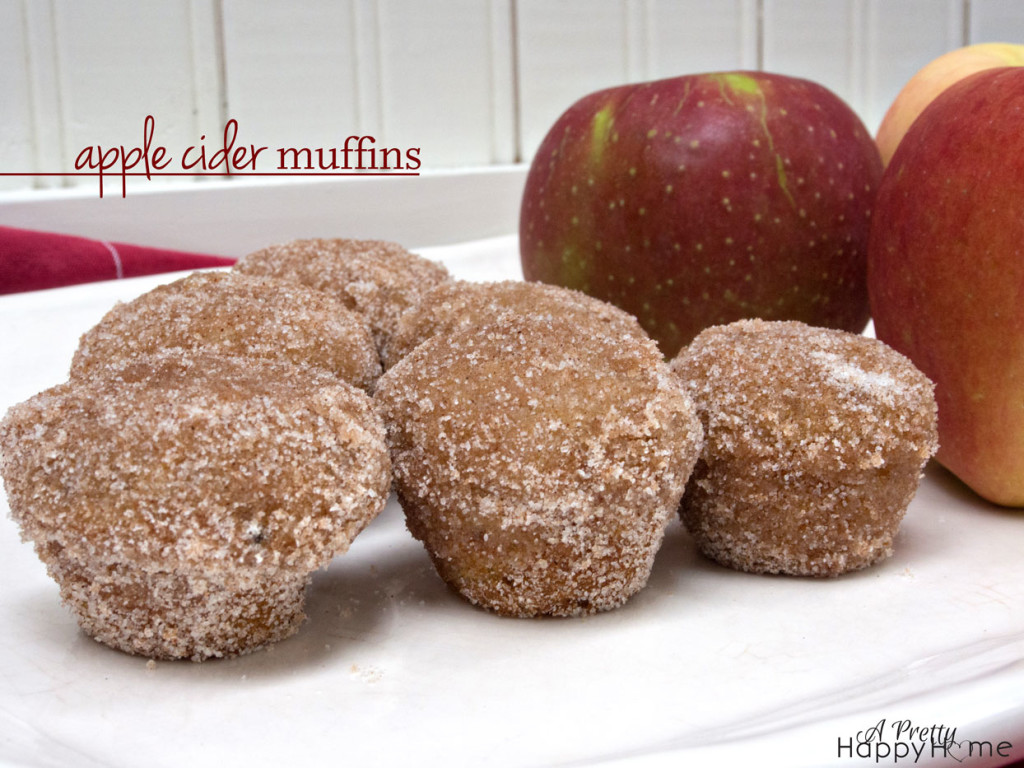 applce cider muffins - title