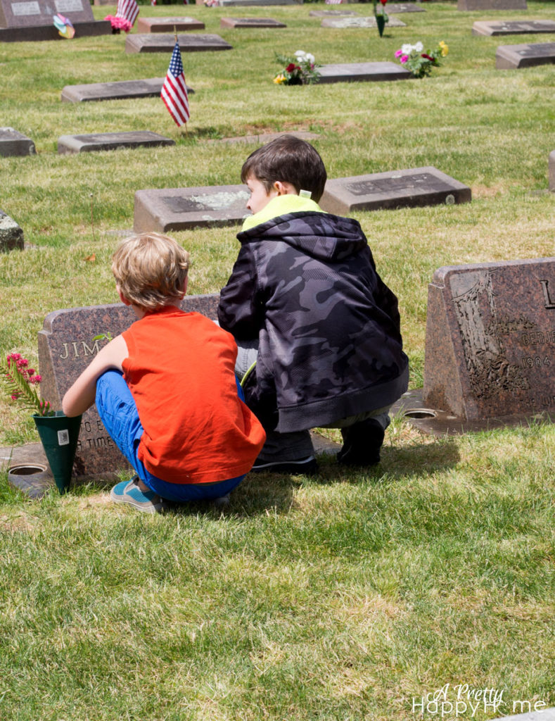 cleaning headstones for memorial day tradition