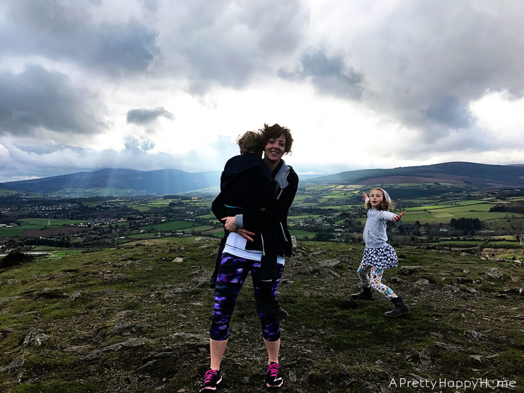 hiking in ireland with kids on the happy list