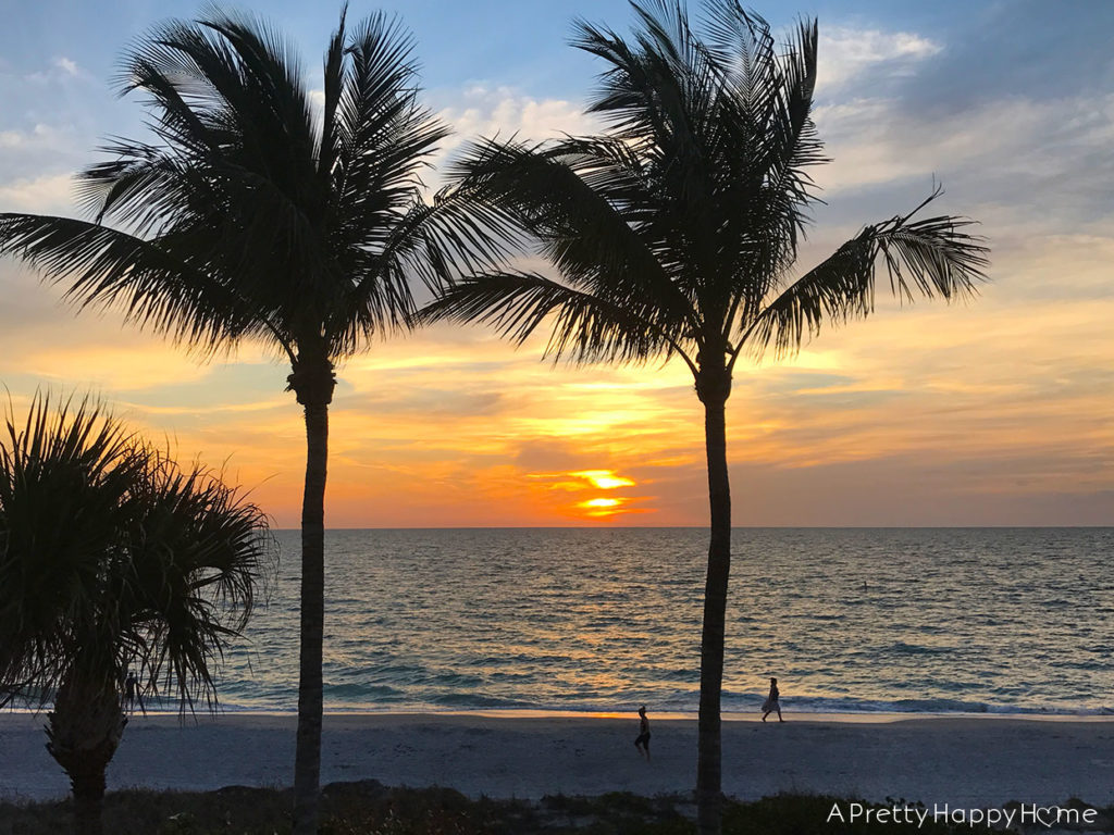 sunset over florida