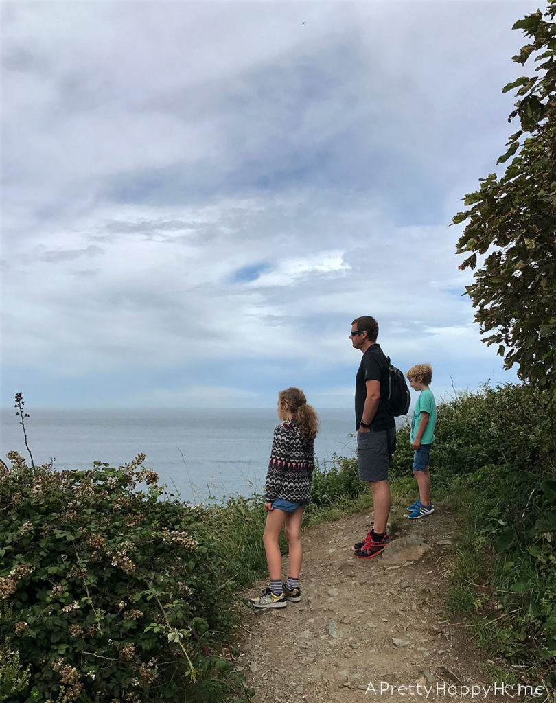 kids hike Howth Ireland on the happy list