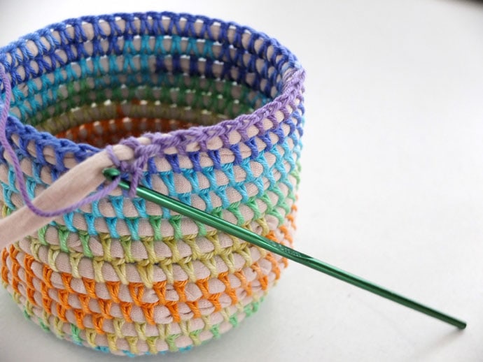 coil and crochet basket by my poppet