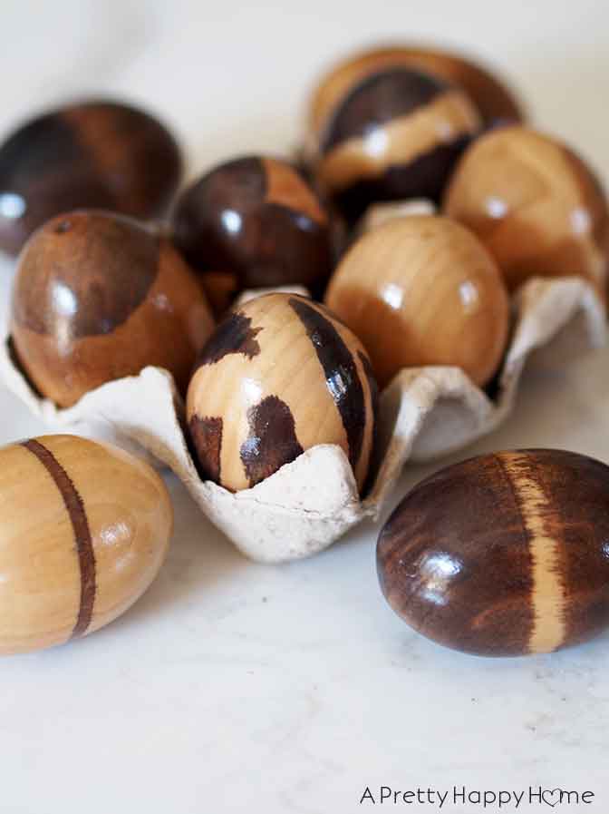DIY Stained Wooden Easter Eggs