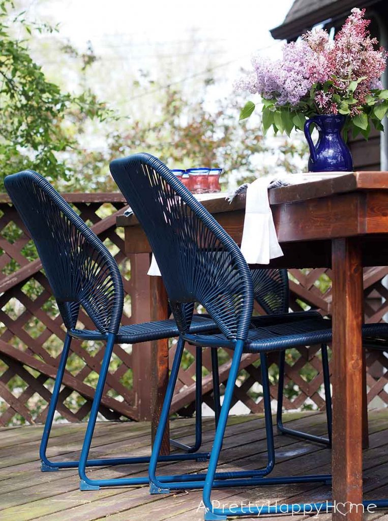 navy blue Fisher 4pk patio outdoor dining chair Target