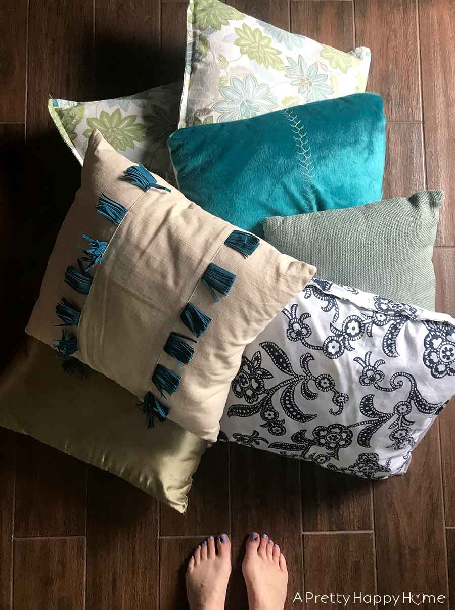 one year without throw pillows