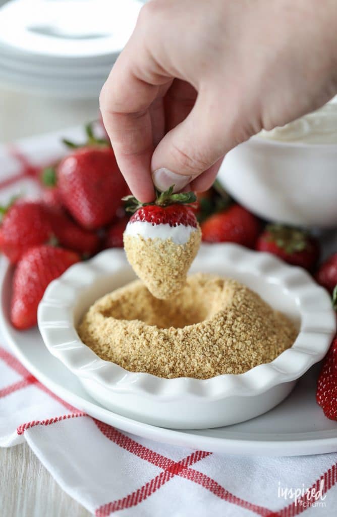 cheesecake dip from inspired by charm happy list