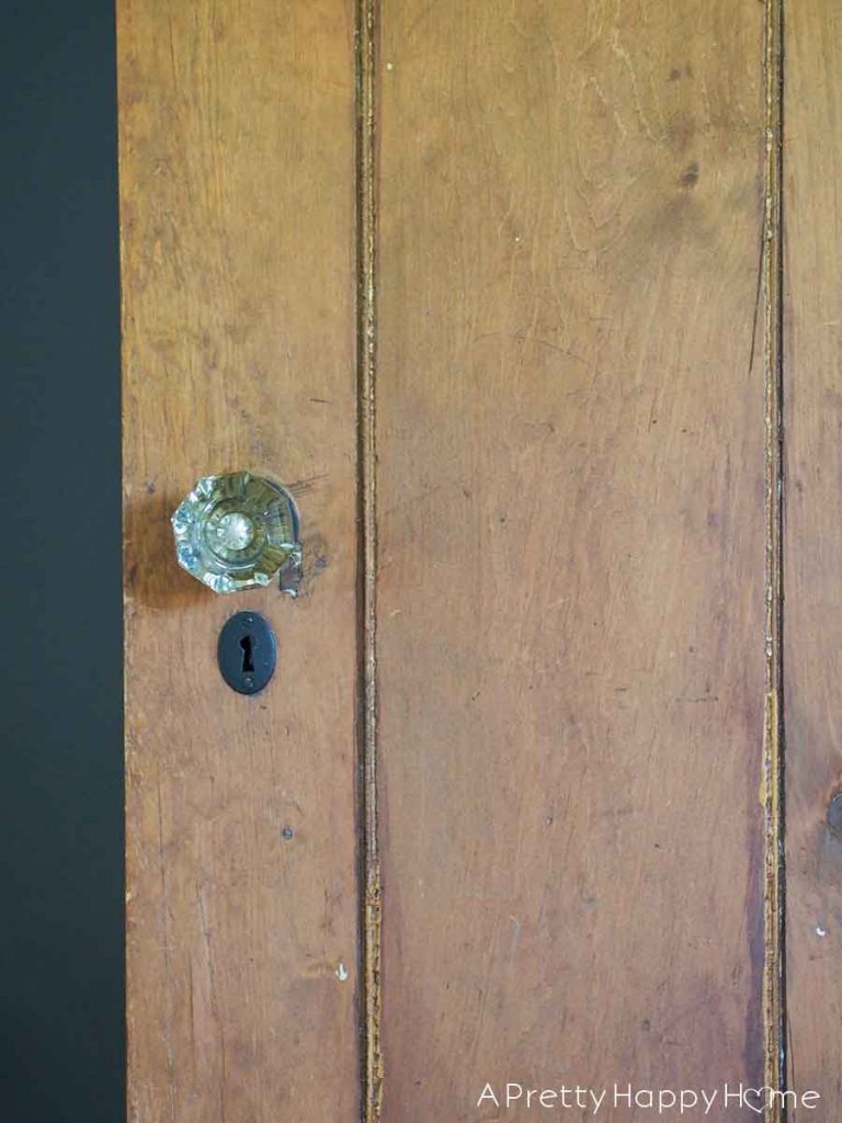 The Doors of Our Colonial Farmhouse glass knobs