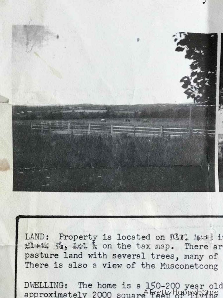 The 1971 MLS Listing For Our Colonial Farmhouse