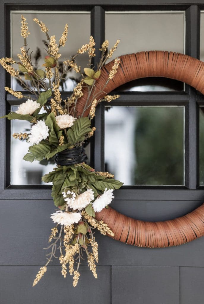 fall leather wreath by cherished bliss on the happy list