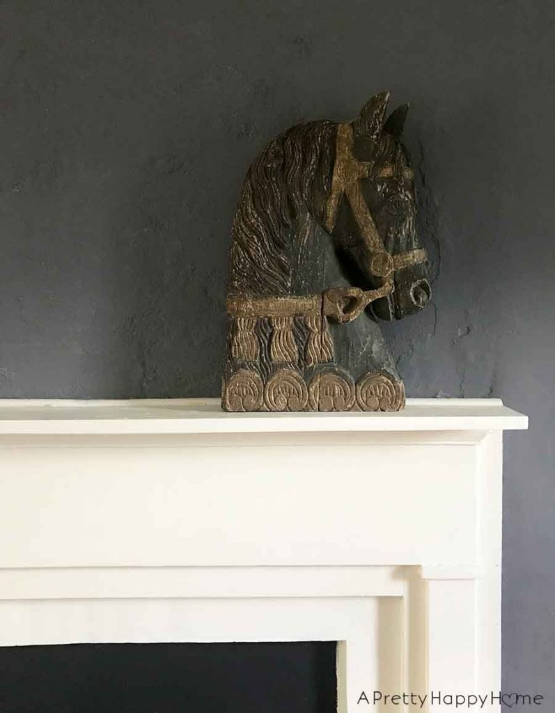 The Best Flea Market Score carved wooden horse head