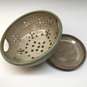 ceramic colander berry bowl etsy