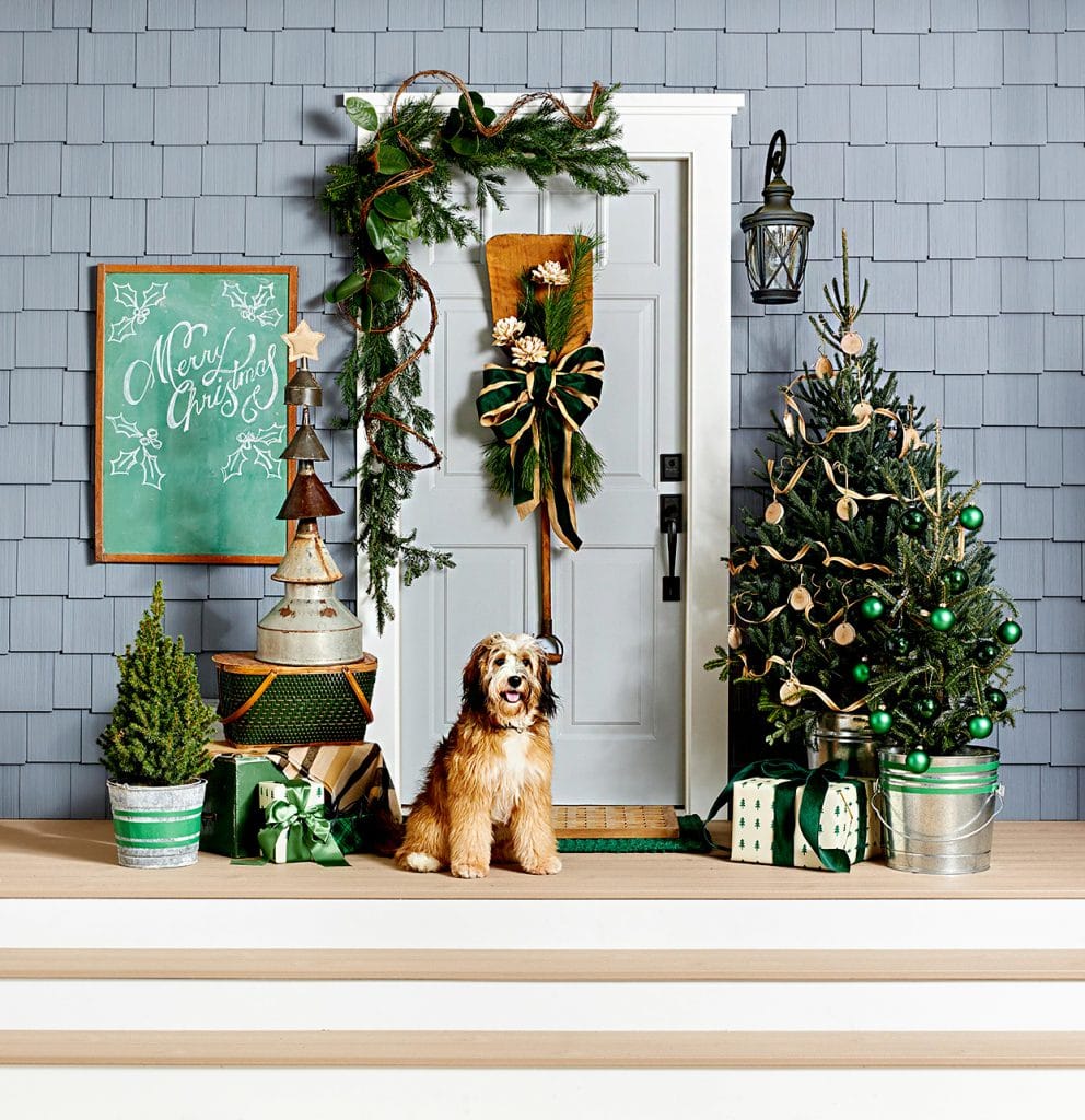 front porch swag by adam albright via country living magazine on the happy list