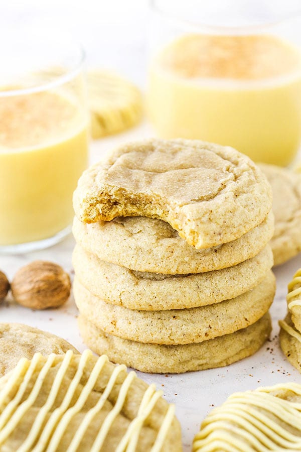 eggnog cookies from life love and sugar on the happy list