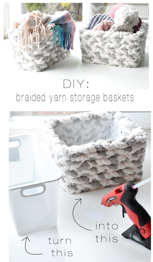 braided yarn storage baskets centsational style on the happy list