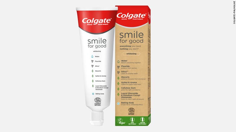 colgate recyclable toothpaste tube on the happy list via cnn