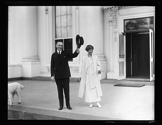 calvin and grace coolidge via library of congress on the happy list 