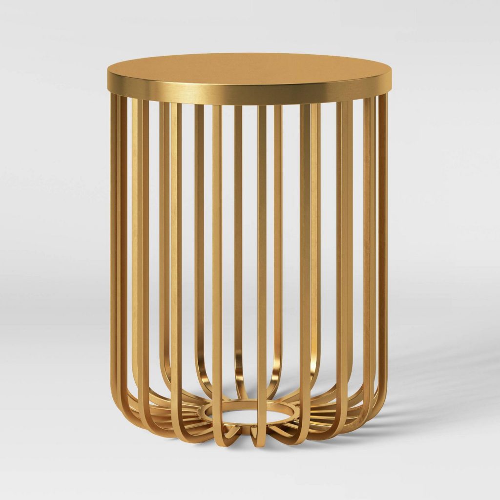 kibara cage accent table brass from target 