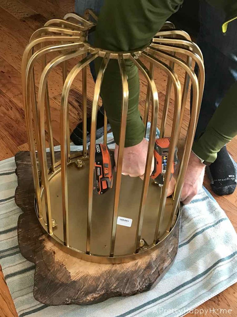 modern live edge brass side table target hack