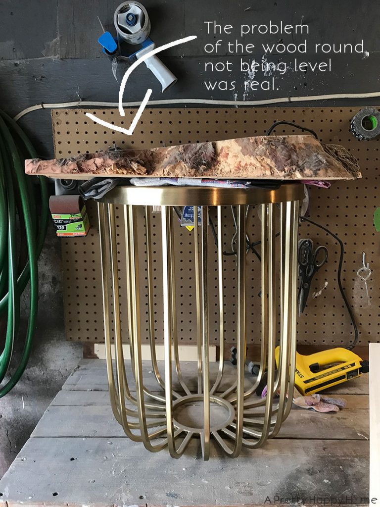 modern live edge brass side table target hack