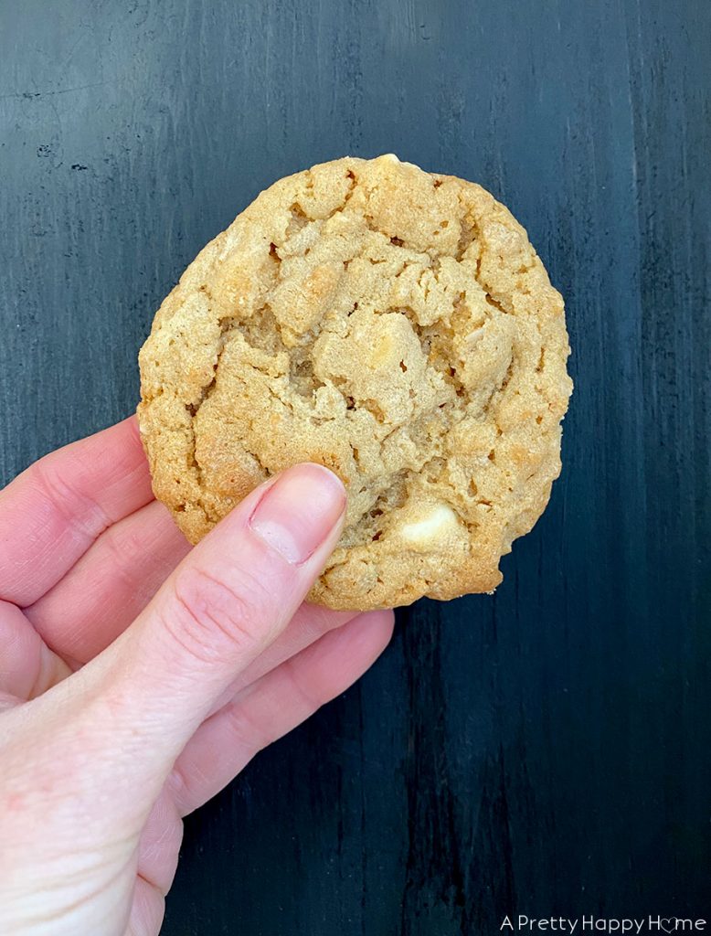 peanut butter oatmeal cookie on the happy list