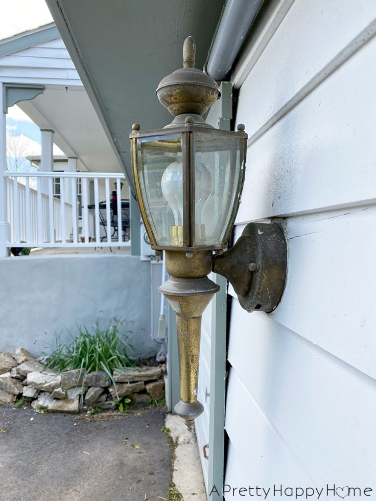 outdoor update garage light before