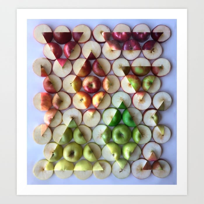 apple treeometry print by adam hillman on the happy list