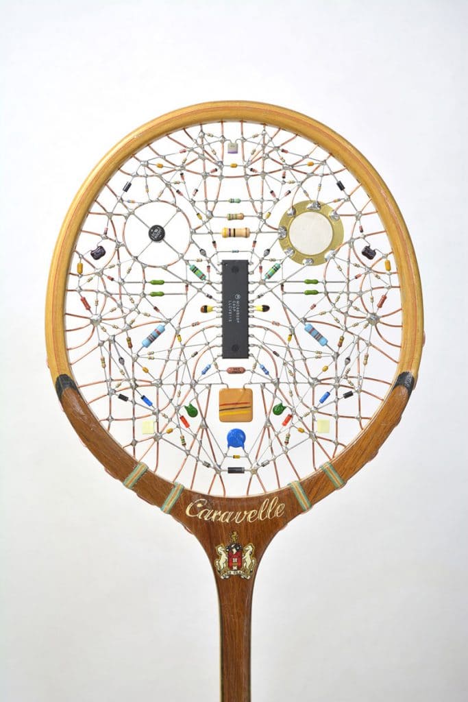 Leonardo Ulian tennis racket art via this is colossal on the happy list