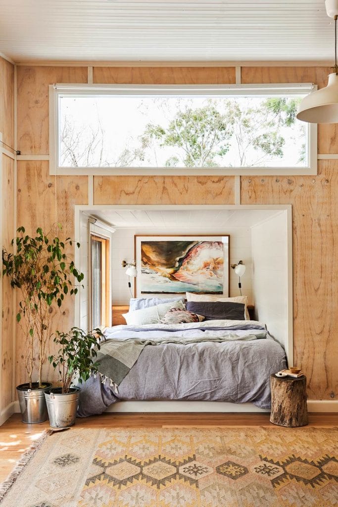 plywood wall via homes to love photo by nikole ramsay on the happy list