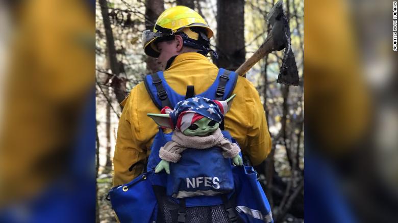 baby yoda firefighters via cnn on the happy list