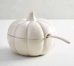 pumpkin soup tureen pottery barn