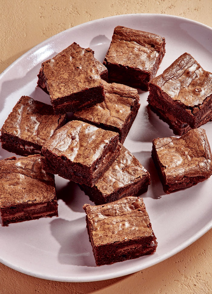 Claire Saffitz malted forever brownies via cup of jo on the happy list