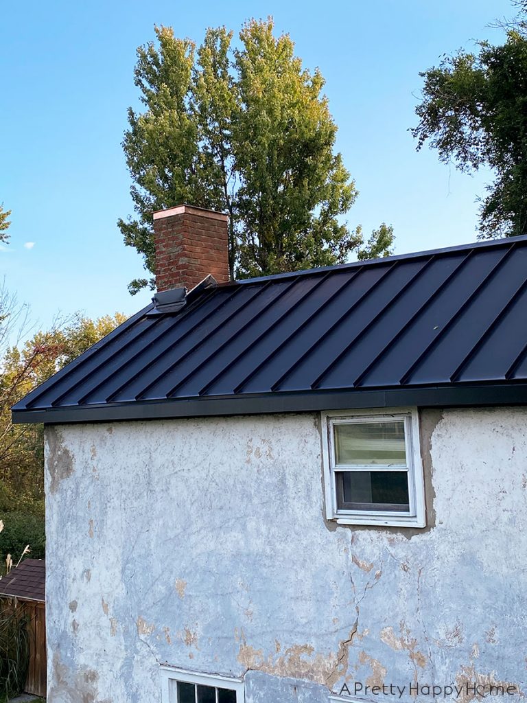 black metal roof carriage house