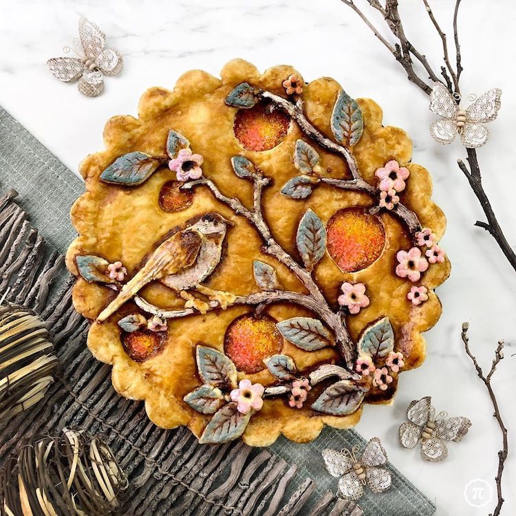 Jessica Leigh Clark-Bojin pie crust art via My Modern Met on the Happy List