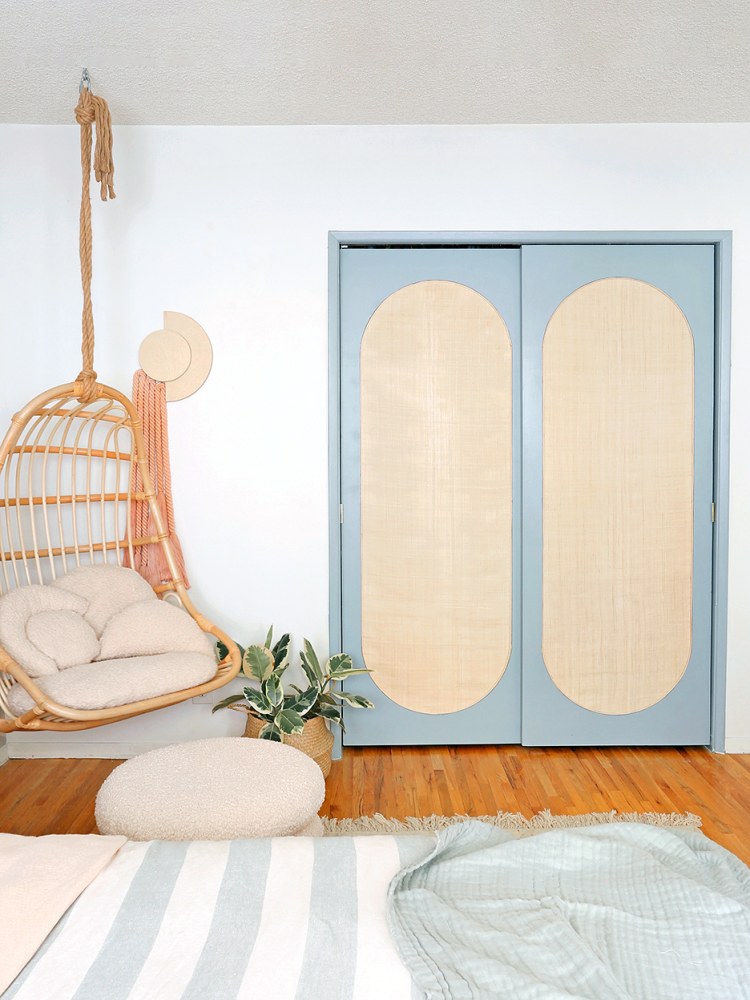 $45 closet door DIY via domino on the happy list