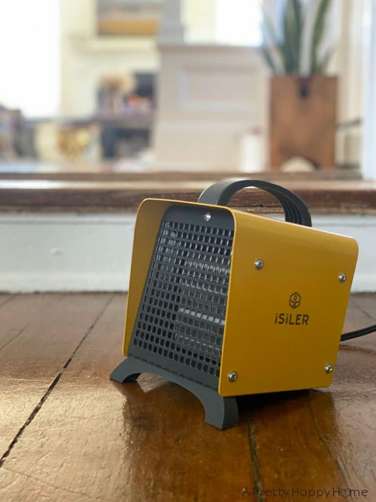 yellow space heater by Isiler on the happy list