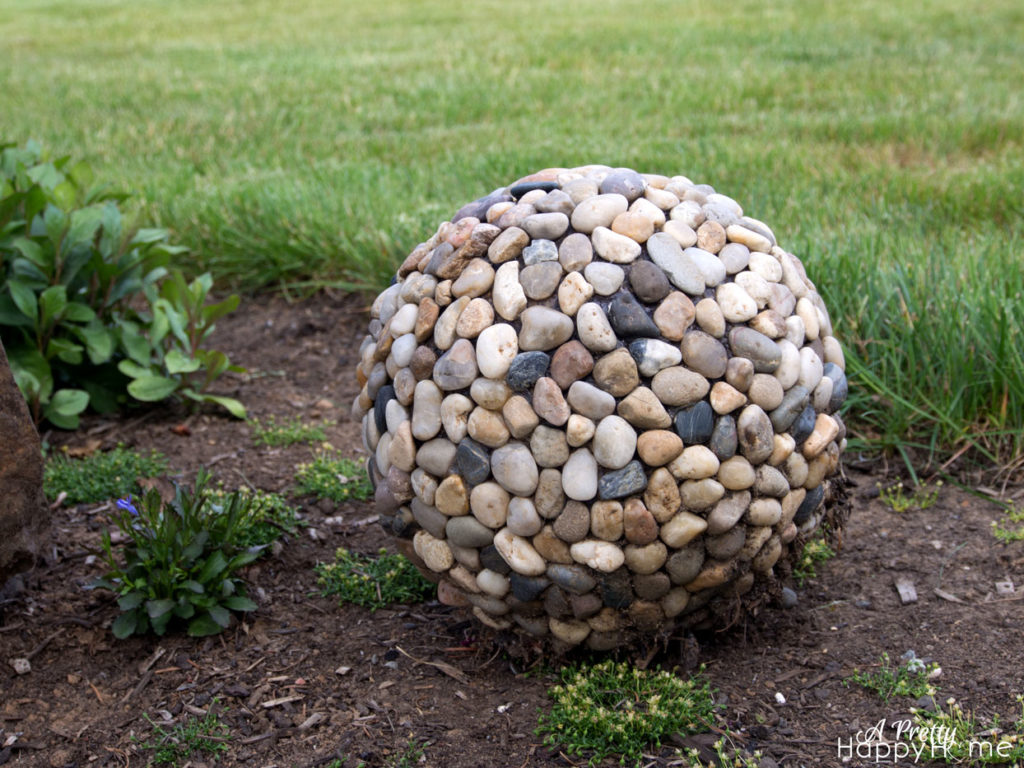 bowling ball lawn orb