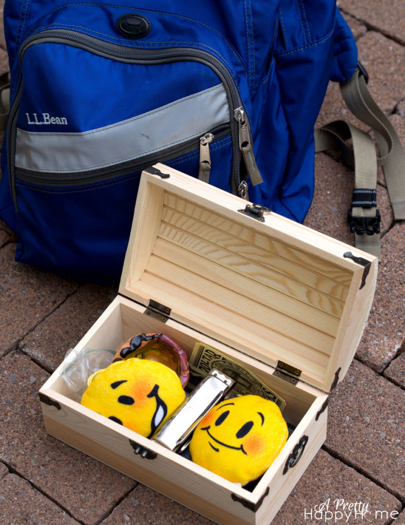 emoji and backpack