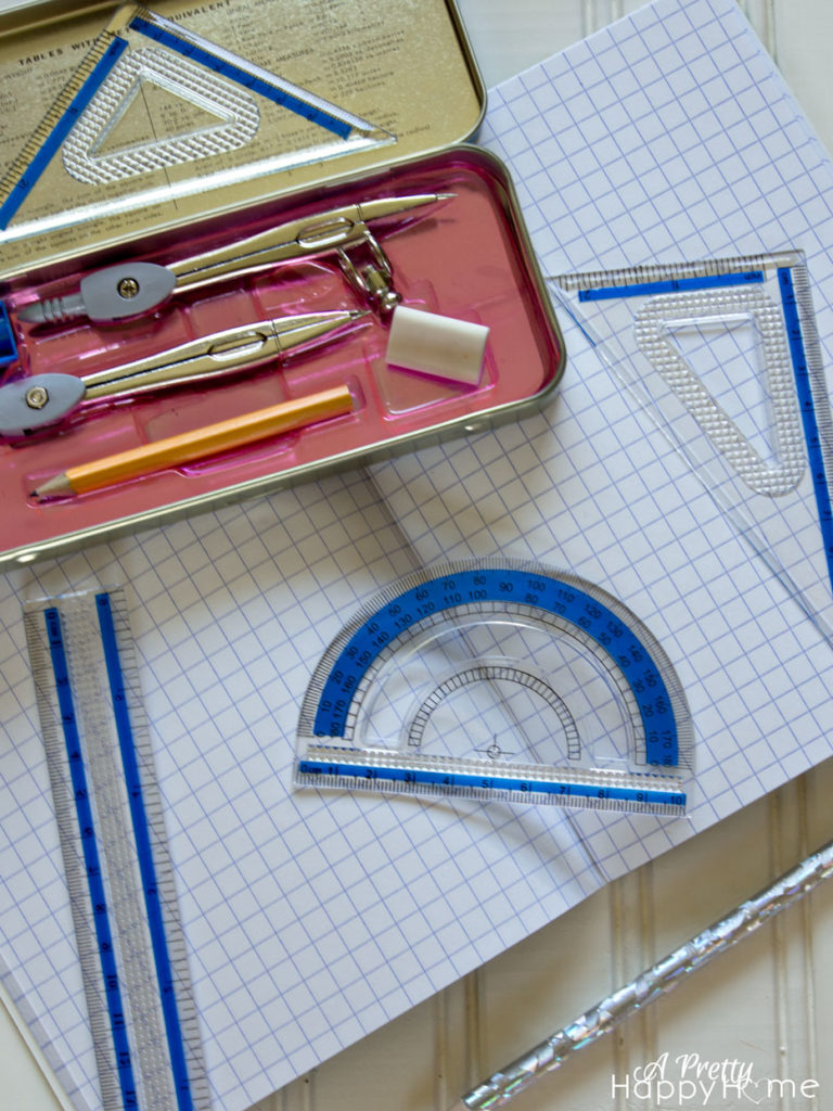 protractor and school books 5 Ways to Help Transition Kids to a New School