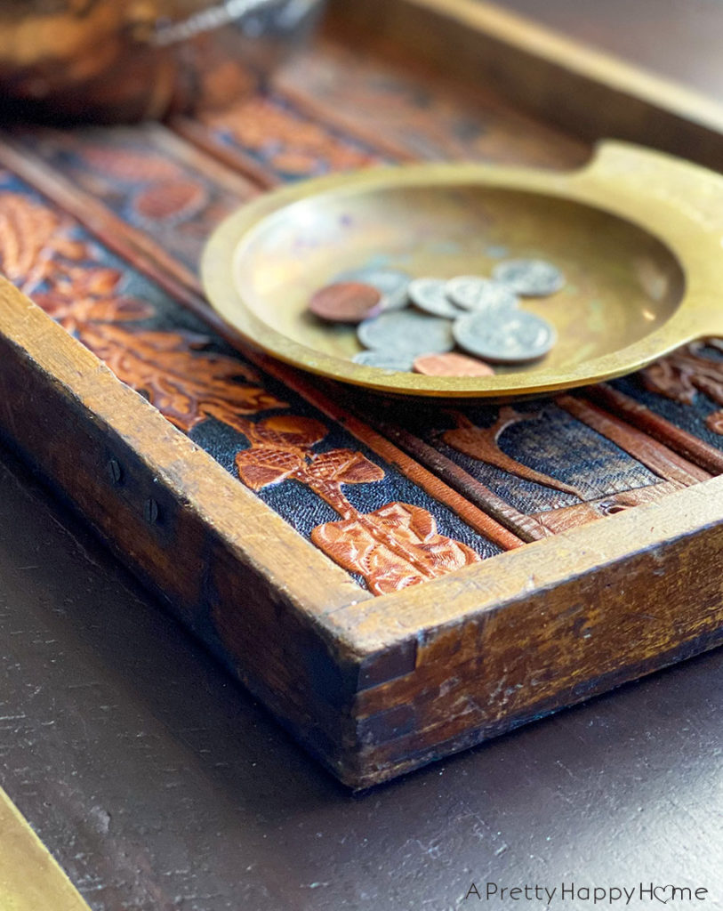 leather belt tray leather belt tray