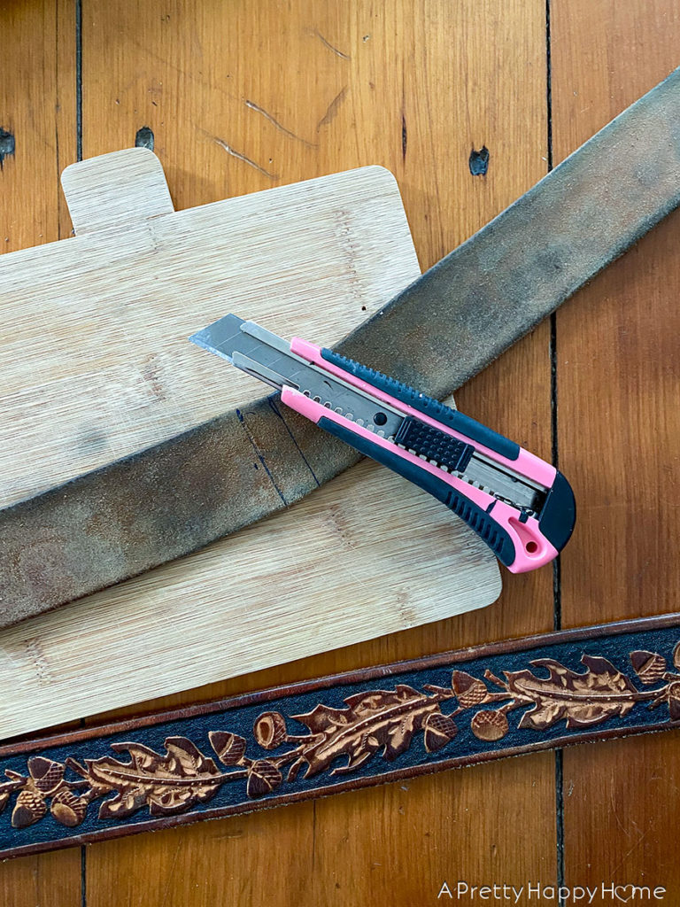 leather belt tray leather belt tray