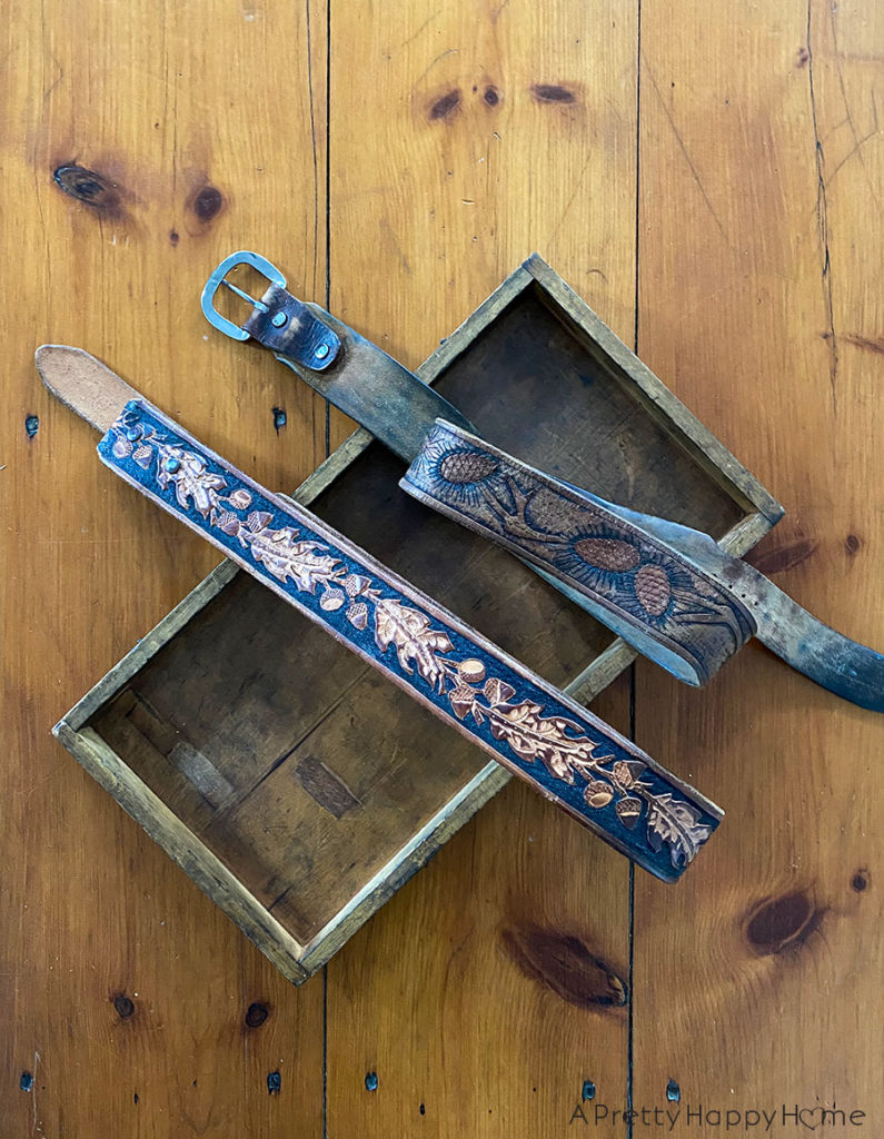 leather belt tray leather belt tray