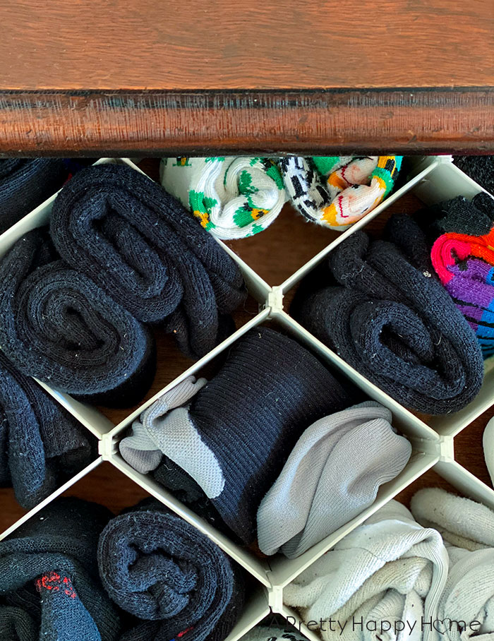 sock drawer organizer organization tricks