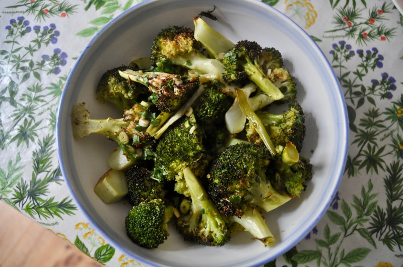 broccoli with thai vinaigrette from the wednesday chef on the happy list