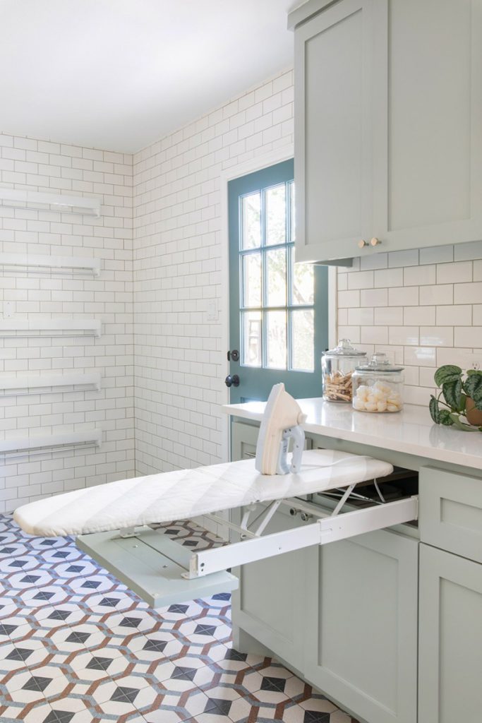  Hafele’s Ironfix product ironing board in a drawer on the happy list