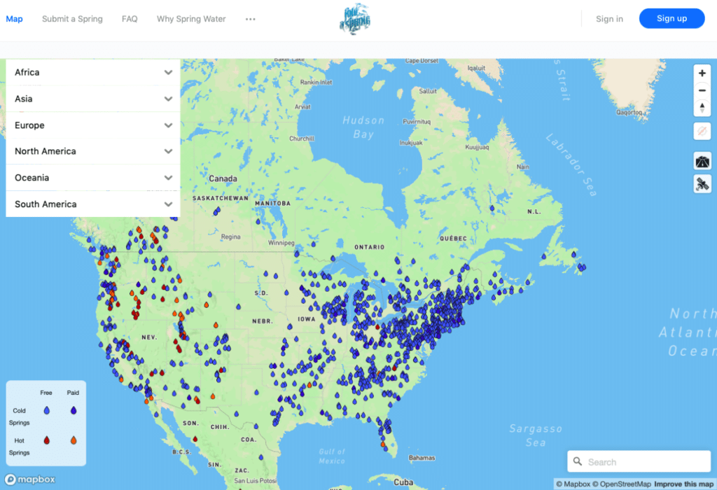 find a spring map on the happy list